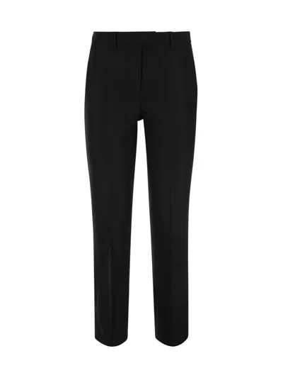 S Max Mara Conico High Waist Straight Leg Trousers In Black