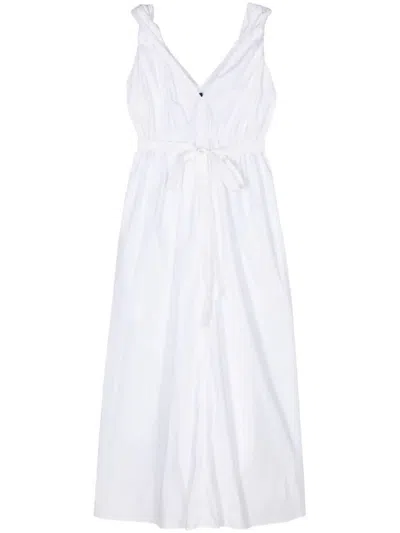 Shop Sofie D Hoore Sleeveless Dress With Elastic Waist Clothing In White
