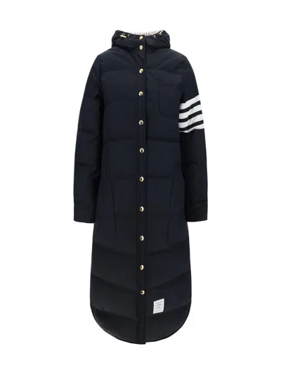 Shop Thom Browne Down Jackets In Navy
