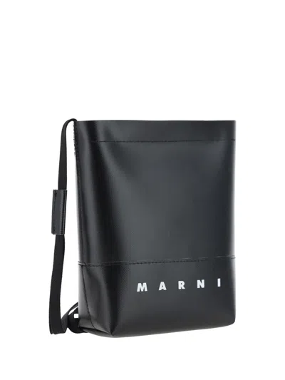 Shop Marni Shoulder Bags In Black