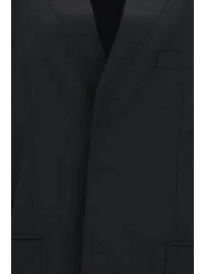 Shop Mm6 Maison Margiela Blazers & Vests In Black
