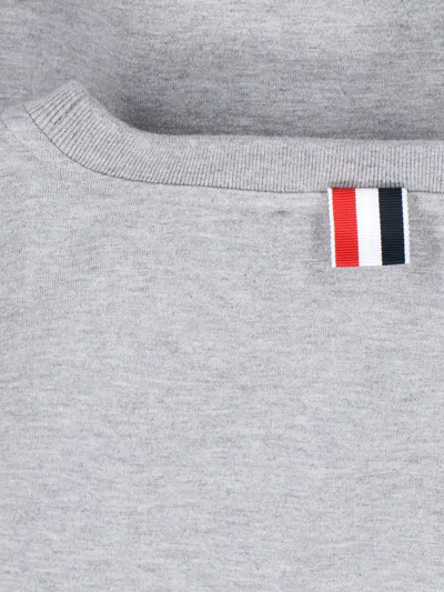 Shop Thom Browne T-shirts And Polos In Grey