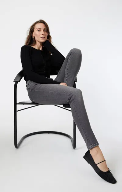 Mavi Alexa Skinny In Mid Smoke Indigo Shape In Grey