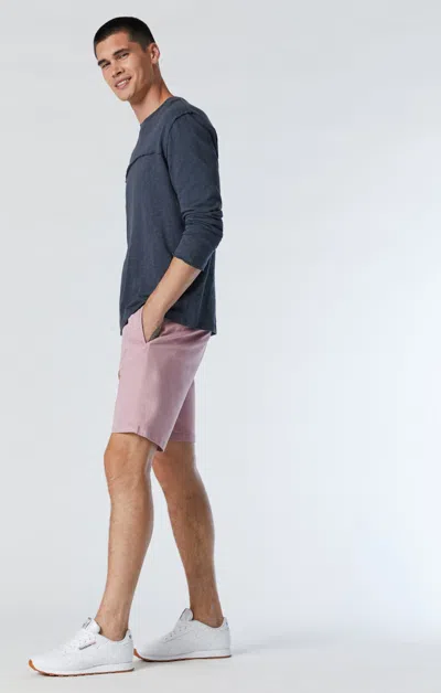 Shop Mavi Jacob Shorts In Lilas Twill In Pink