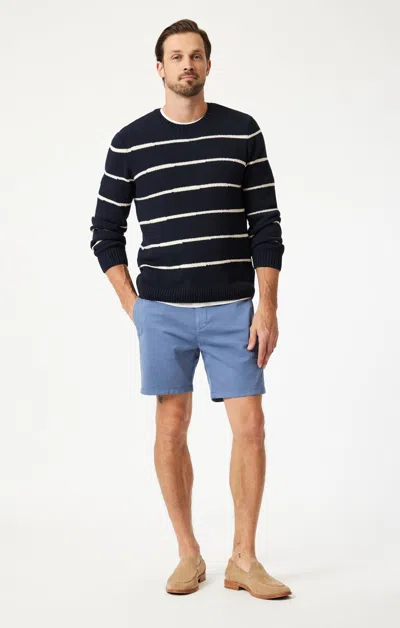 Shop Mavi Justin Shorts In Blue Horizon Twill In Medium Blue