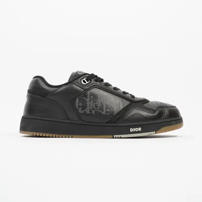 Shop Dior B27 Sneaker Leather In Black