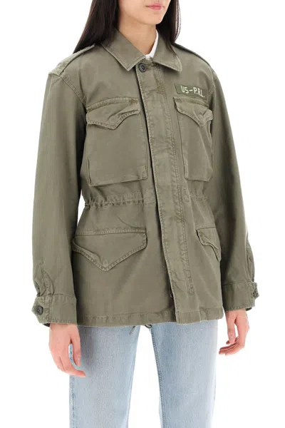 Shop Polo Ralph Lauren Cotton Military Jacket In Multi