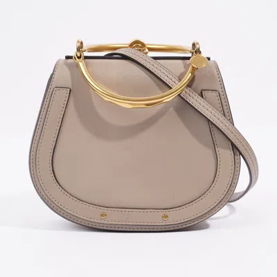 Shop Chloé Nile Leather Crossbody Bag In Gold