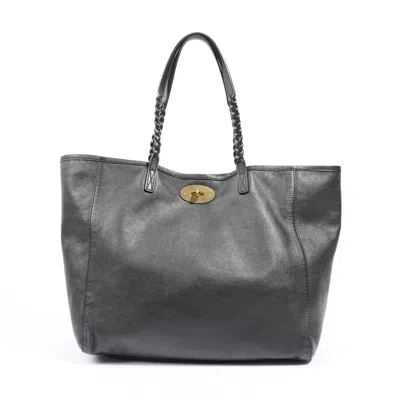 Shop Mulberry Dorset Leather Tote Bag In Black
