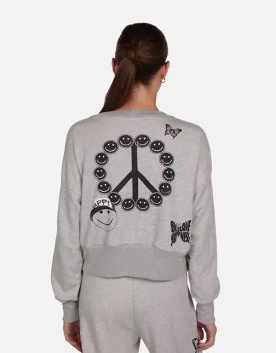 Shop Lauren Moshi Camas Peace Elements In Heather Grey