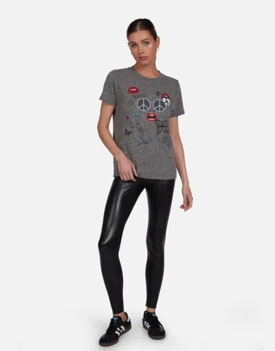 Lauren Moshi Capri Peace Elements In Heather Grey
