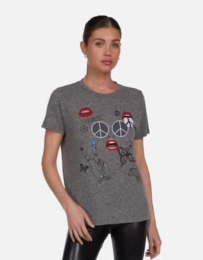 Lauren Moshi Capri Peace Elements In Heather Grey