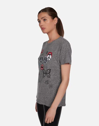 Lauren Moshi Capri Peace Elements In Heather Grey