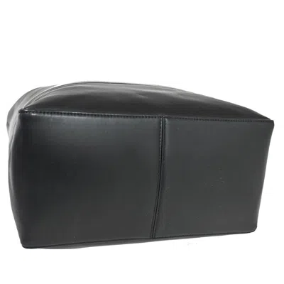 Shop Bottega Veneta Cabas Black Leather Tote Bag ()