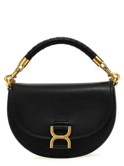 Shop Chloé 'marcie' Handbag In Black