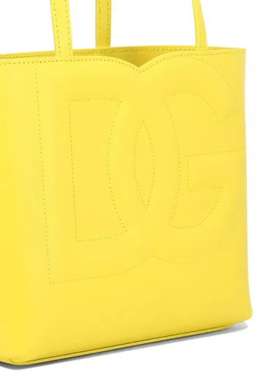 Shop Dolce & Gabbana "dg" Shoulder Bag In Yellow