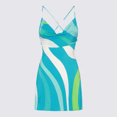 Shop Pucci Emilio  Dresses Turquoise