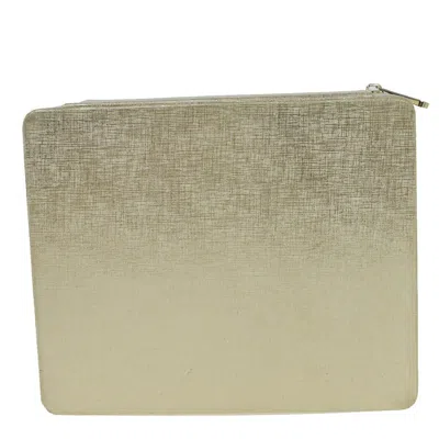 Shop Dior Cd Beige Polyester Clutch Bag ()