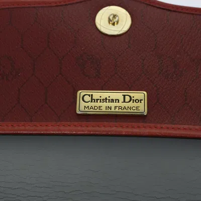Shop Dior Honeycomb Red Canvas Shoulder Bag ()