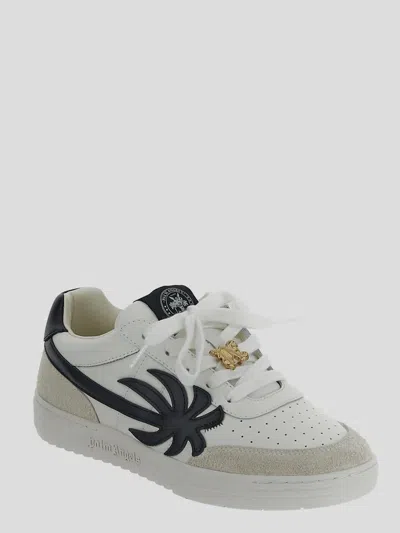 Shop Palm Angels Sneakers In Whiteblack