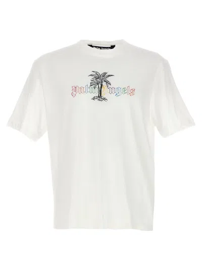Shop Palm Angels T-shirt '' In White