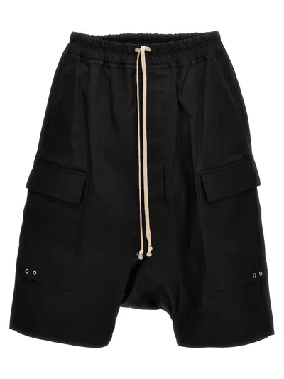 Shop Rick Owens 'cargo Pods' Bermuda Shorts In Black
