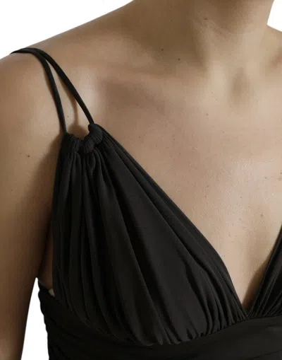 Shop Dolce & Gabbana Elegant Sleeveless Cropped Tank Women's Top In Brown