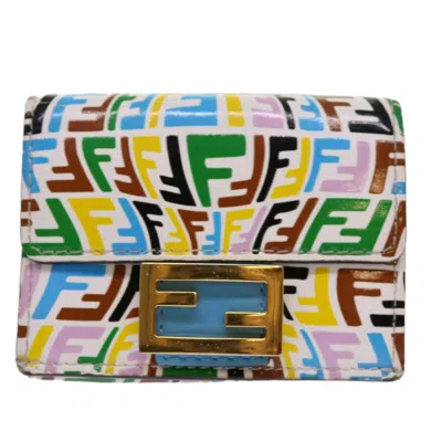 Shop Fendi Multicolour Canvas Wallet  ()