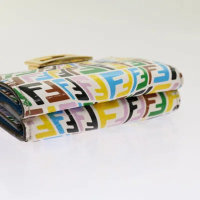 Shop Fendi Multicolour Canvas Wallet  ()