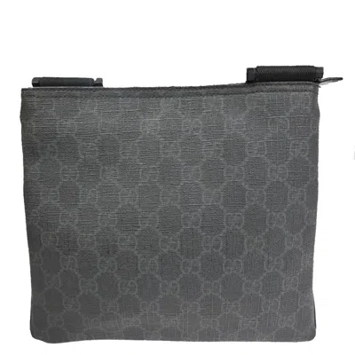 Shop Gucci Gg Supreme Grey Canvas Shoulder Bag ()