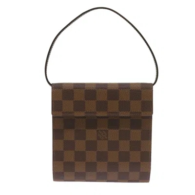 Pre-owned Louis Vuitton Brown Canvas Clutch Bag ()