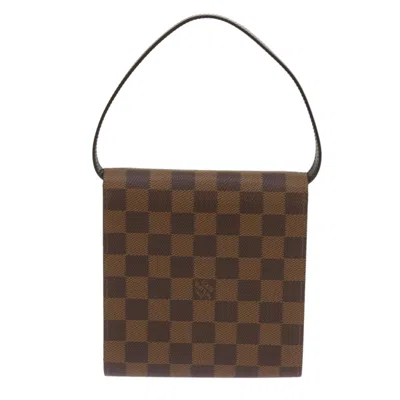 Pre-owned Louis Vuitton Brown Canvas Clutch Bag ()