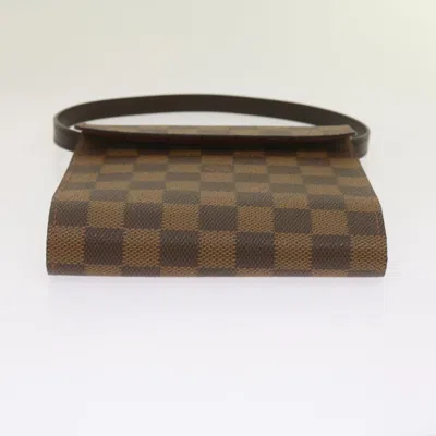 Pre-owned Louis Vuitton Brown Canvas Clutch Bag ()