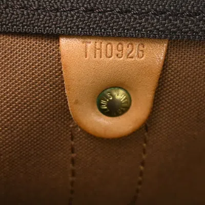 Pre-owned Louis Vuitton Keepall Bandoulière 55 Brown Canvas Travel Bag ()