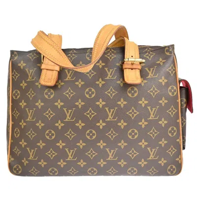 Pre-owned Louis Vuitton Multipli Cité Brown Canvas Shoulder Bag ()