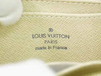 Pre-owned Louis Vuitton Porte Monnaie Zippy White Canvas Wallet  ()