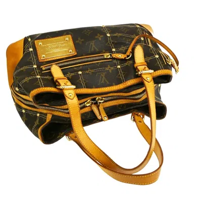 Pre-owned Louis Vuitton Rivets Brown Canvas Shoulder Bag ()