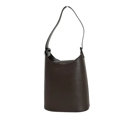 Pre-owned Louis Vuitton Verseau Brown Leather Shoulder Bag ()