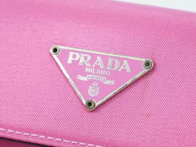 Shop Prada Pink Synthetic Wallet  ()