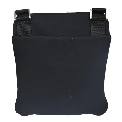 Shop Prada Sports Black Canvas Shoulder Bag ()