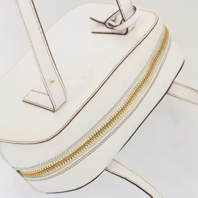 Shop Prada White Leather Shoulder Bag ()