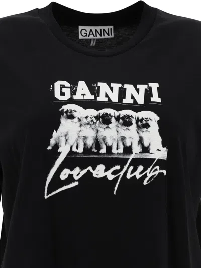 Shop Ganni "puppy Love" T Shirt