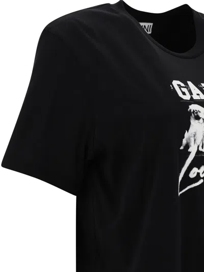 Shop Ganni "puppy Love" T Shirt