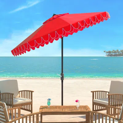 Safavieh Elegant Valance 11ft Rnd Umbrella