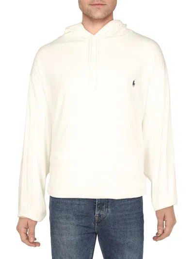 Shop Polo Ralph Lauren Big & Tall Mens Hooded Logo T-shirt In White