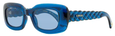 Shop Lanvin Women's Twisted Sunglasses Lnv629s 424 Blue 50mm In Multi