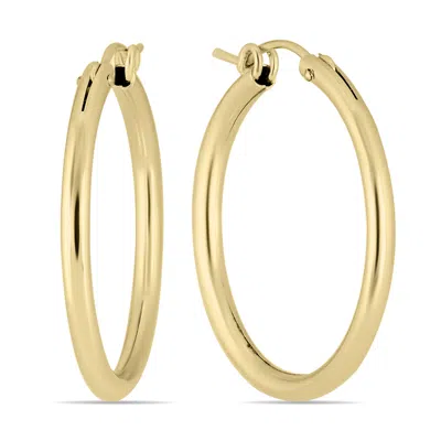 Shop Sselects 14k Filled Hoop Earrings 27mm In Gold