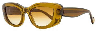 Shop Lanvin Women's Cat Eye Sunglasses Lnv641s 208 Caramel 50mm In Multi