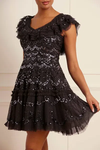 Shop Needle & Thread Everthine Micro Mini Dress In Black