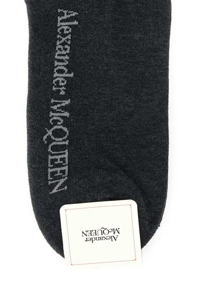 Shop Alexander Mcqueen Socks In Grey